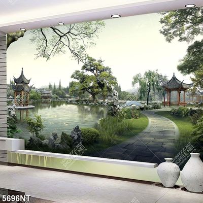 Tranh ngôi chùa yên tĩnh