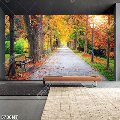 Tranh khu rừng mùa thu