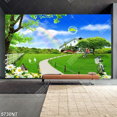 Tranh ngôi nhà đẹp file psd