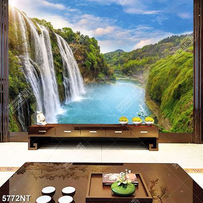 Tranh thác nước hùng vĩ 5772NT