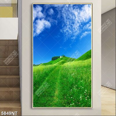 Tranh con tàu trên biển chiều hoàng hôn