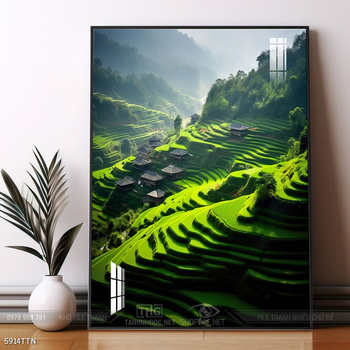 Tranh phong thủy sơn thủy hữu tình