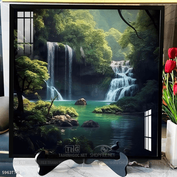 Tranh phong thủy nước non tuyệt đẹp