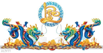 File vector rồng xanh bay lượn