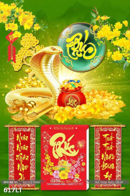 File PSD Con Rắn Vàng Ất Tỵ Lịch Tết 617LT File PSD Con Rắn Vàng Ất Tỵ Lịch Tết 617LT