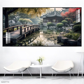 Tranh phong thủy phong cảnh thác nước thiên nhiên
