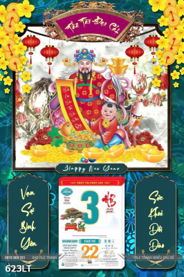 File PSD Tách lớp Lịch Tết Thần Tài 623LT File PSD Tách lớp Lịch Tết Thần Tài 623LT