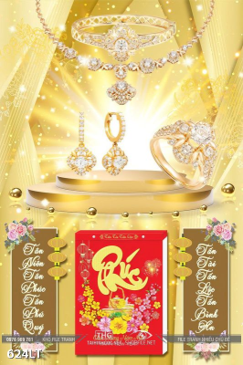 File PSD Lịch Tết day chuyền kim cương 624LT File PSD Lịch Tết day chuyền kim cương 624LT