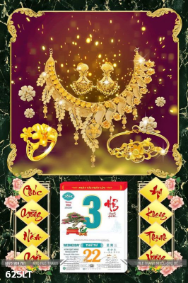 File PSD Lịch Tết dây chuyền tiệm vàng 625LT File PSD Lịch Tết dây chuyền tiệm vàng 625LT