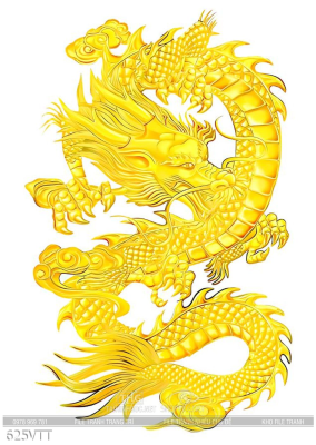 File PSD hình rồng vàng 2024