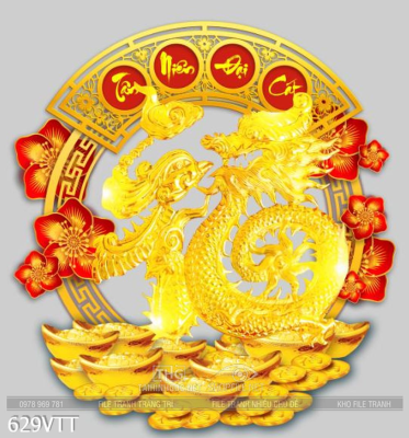 File PSD hình rồng vàng đẹp ấn tượng