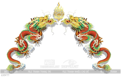 File vector rồng vàng 2024