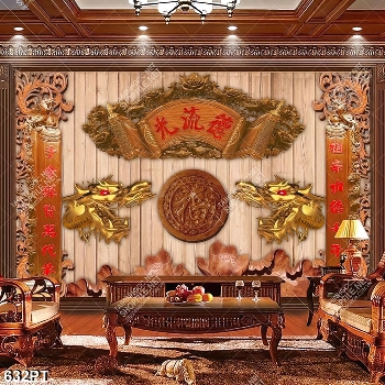 Tranh bàn thờ điêu khắc gỗ nghệ thuật file gốc