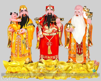 File PSD hình Phúc - Lộc - Thọ