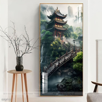 Tranh phong thủy sơn thủy hữu tình