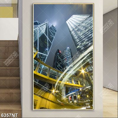 Tranh những tòa nhà cao tầng 6357NT