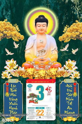 File PSD Lịch Tết phật giáo 638LT File PSD Lịch Tết phật giáo 638LT