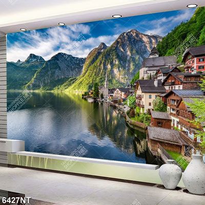 Tranh thành phố ven sông 6427NT