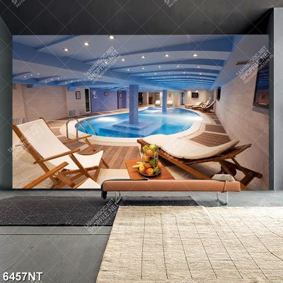 Tranh hồ bơi đẹp 6457NT