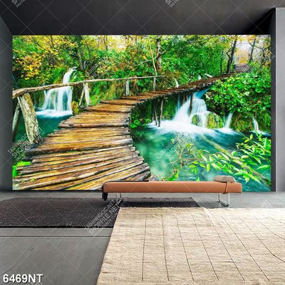 Tranh cây cầy gỗ