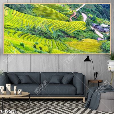 Tranh ruộng bậc thang