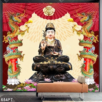 Tranh thờ phật và hoa sen trang trí phòng thờ Tranh thờ phật và hoa sen trang trí phòng thờ