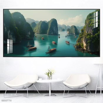 Tranh phong thủy sơn thủy đẹp