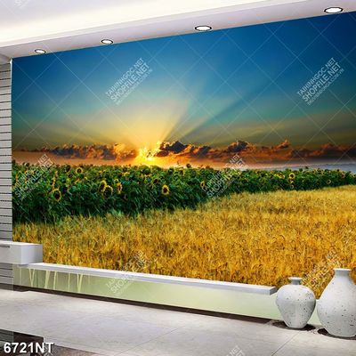 Tranh cánh đồng hoa hướng dương nghệ thuật 6721NT
