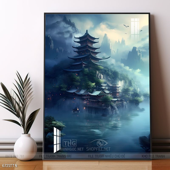 Tranh phong thủy sơn thủy hữu tình
