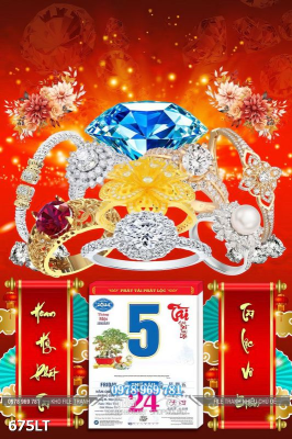 File PSD Lịch Tết vàng bạc đá quý 675LT File PSD Lịch Tết vàng bạc đá quý 675LT