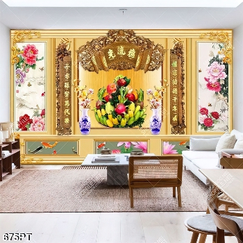 Tranh phào chỉ hoa quả trang trí bàn thờ tổ