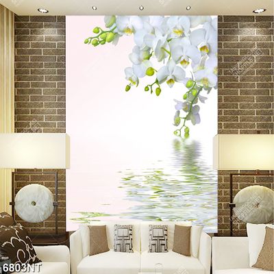 Tranh cành hoa lan trắng 6803NT