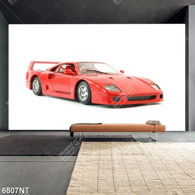 Tranh xe ô tô đỏ