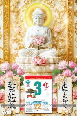File PSD Lịch Tết phật giáo 680LT File PSD Lịch Tết phật giáo 680LT