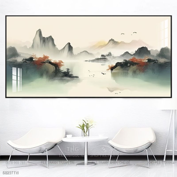 Tranh phong thủy sơn thủy hữu tình