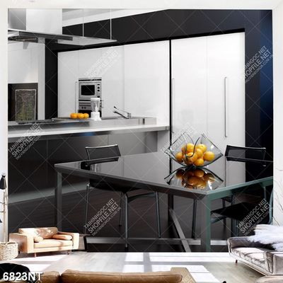 Tranh phòng bếp ngăn nắp