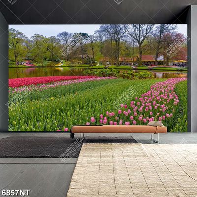 Tranh công viên hoa tulip 6857NT