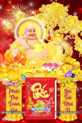 File gốc vector PSD Lịch Tết di lặc 691LT File gốc vector PSD Lịch Tết di lặc 691LT