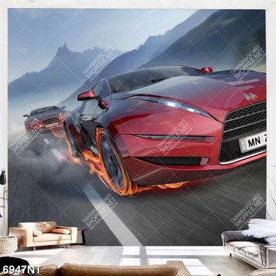 Tranh nghệ thuật xe ô tô 6947NT