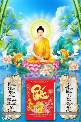 File PSD Lịch Tết phật giáo 697LT File PSD Lịch Tết phật giáo 697LT