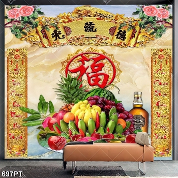 Tranh đá 3d ốp tường phòng thờ chất lượng cao