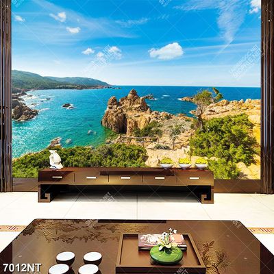 Tranh bãi biển đẹp hoang sơ