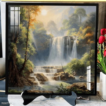 Tranh phong thủy nước non tuyệt đẹp
