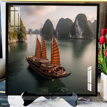 Tranh phong thủy phong cảnh thác nước thiên nhiên