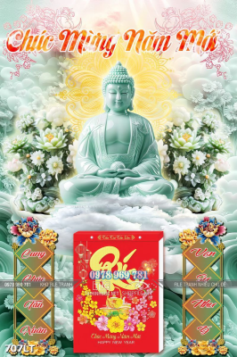 File gốc PSD Lịch Tết Phật Giáo 707LT File gốc PSD Lịch Tết Phật Giáo 707LT