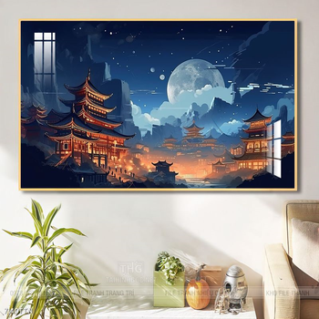 Tranh phong thủy treo trang trí phòng khách