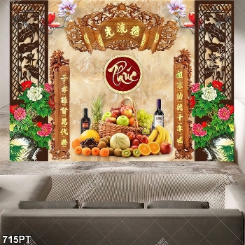 Tranh thờ đá ốp tường thư pháp điêu khắc gỗ đẹp nhất