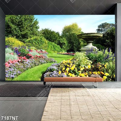 Tranh công viên hoa đẹp 7187NT