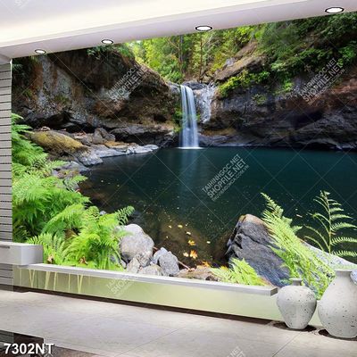 Tranh thác nước thiên nhiên tuyệt đẹp 7302NT