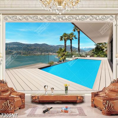 Tranh khu nghỉ dưỡng cao cấp